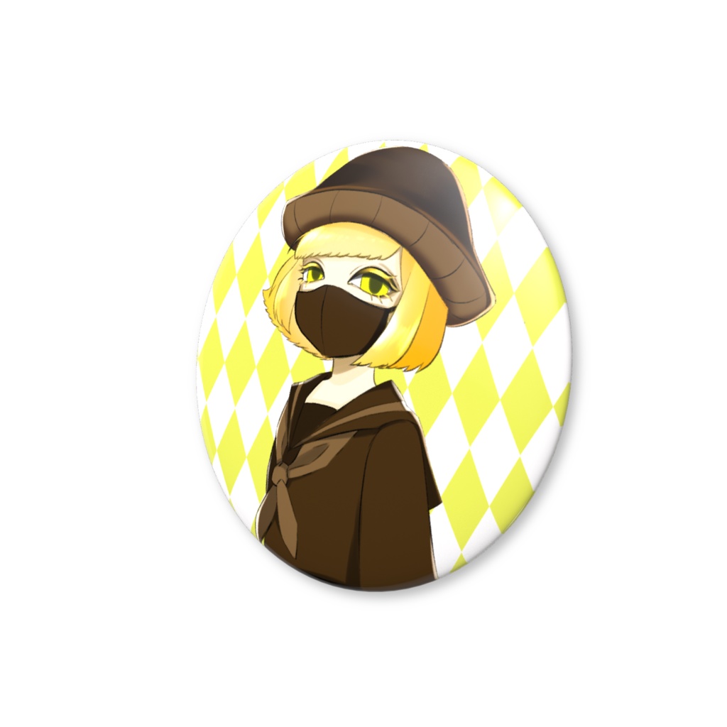 ニャン生缶バッジ(飼い主のミコト)56㎜