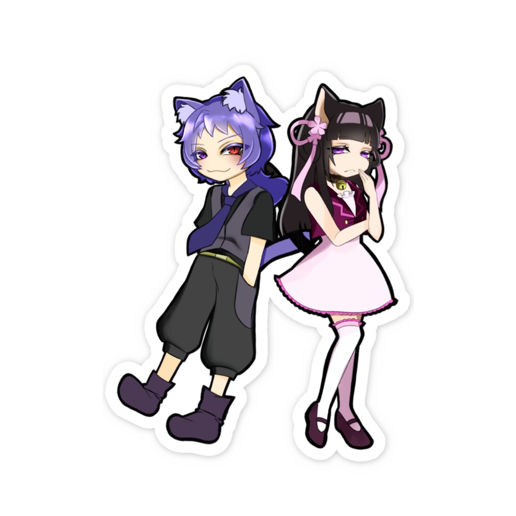 ニャン生スマホステッカー