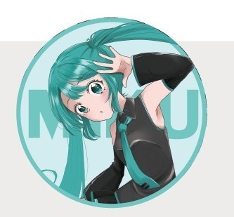 初音ミク　缶バッジ