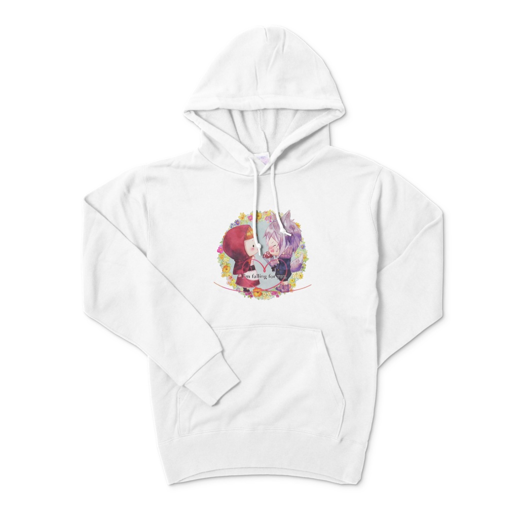 赤ずきんとオオカミ 白パーカー