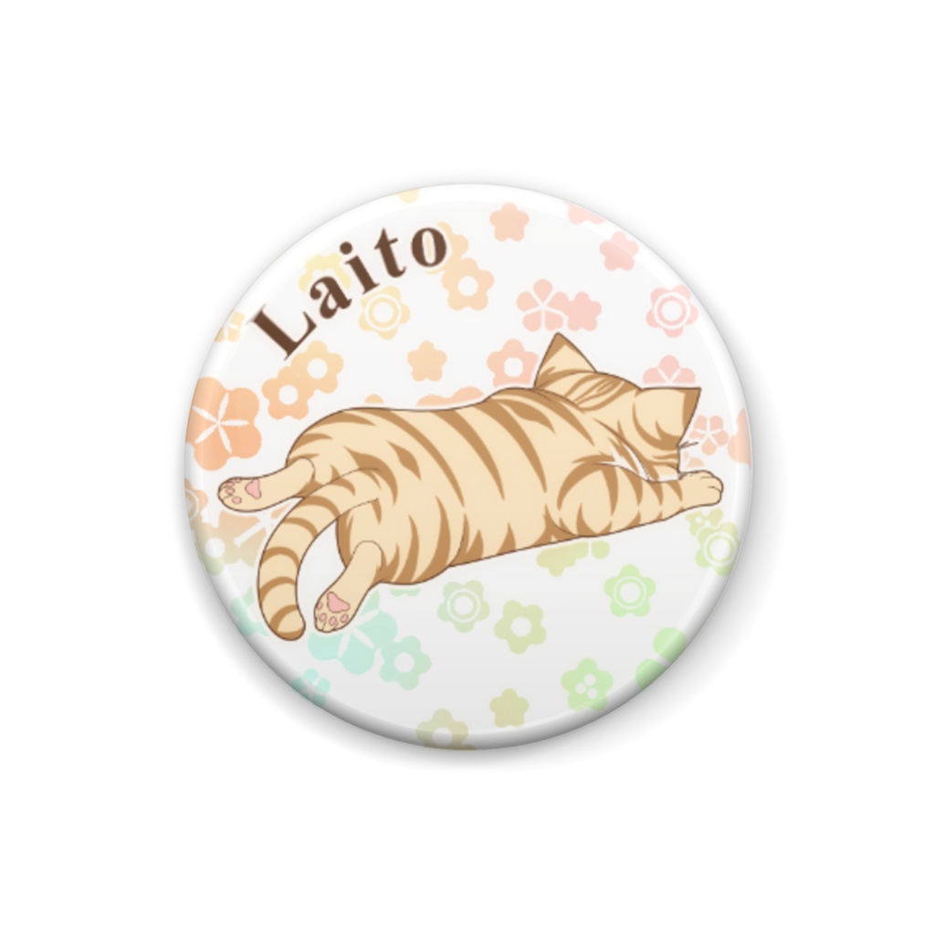 スコティッシュフォールド2 （ライトくん）缶バッチ