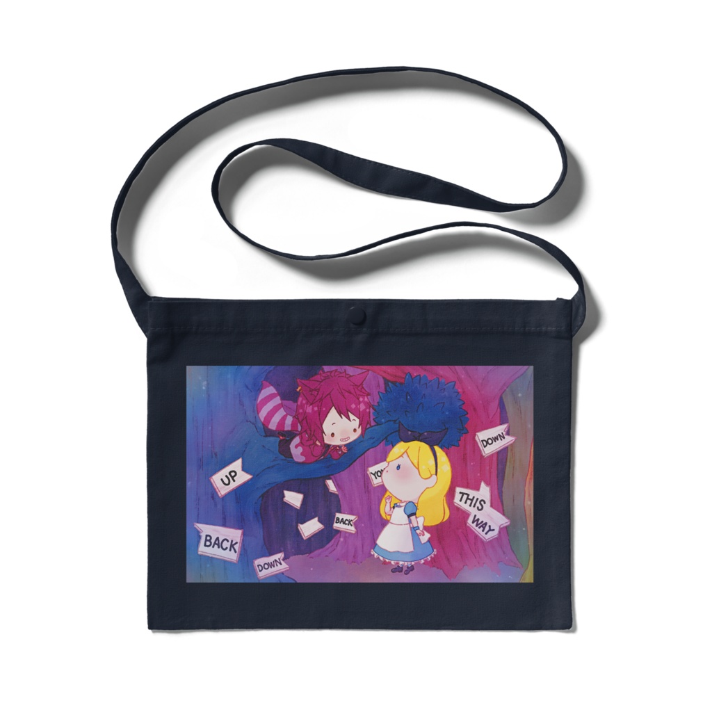 アリスとチェシャ猫 サコッシュ