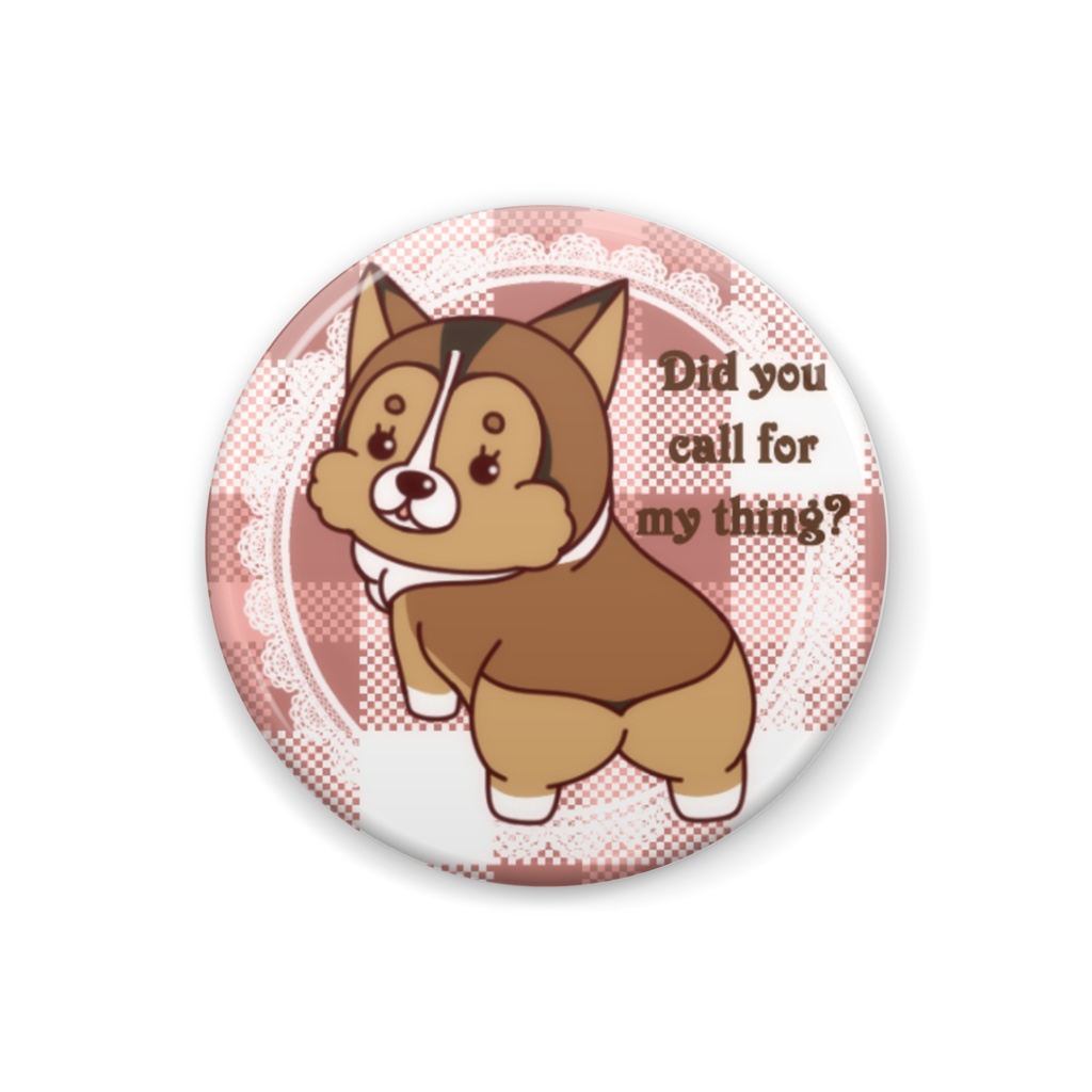 コーギー1 缶バッチ