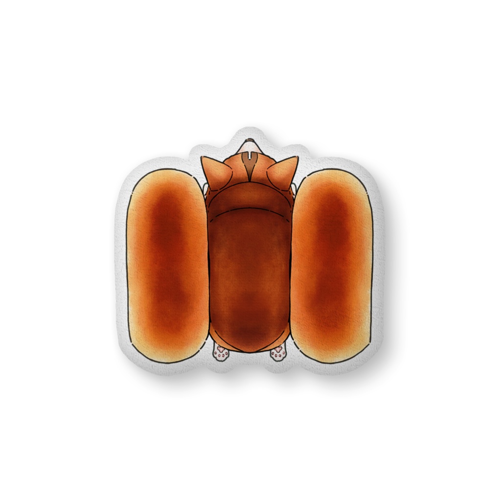 こっぺぱんコーギー クッション大