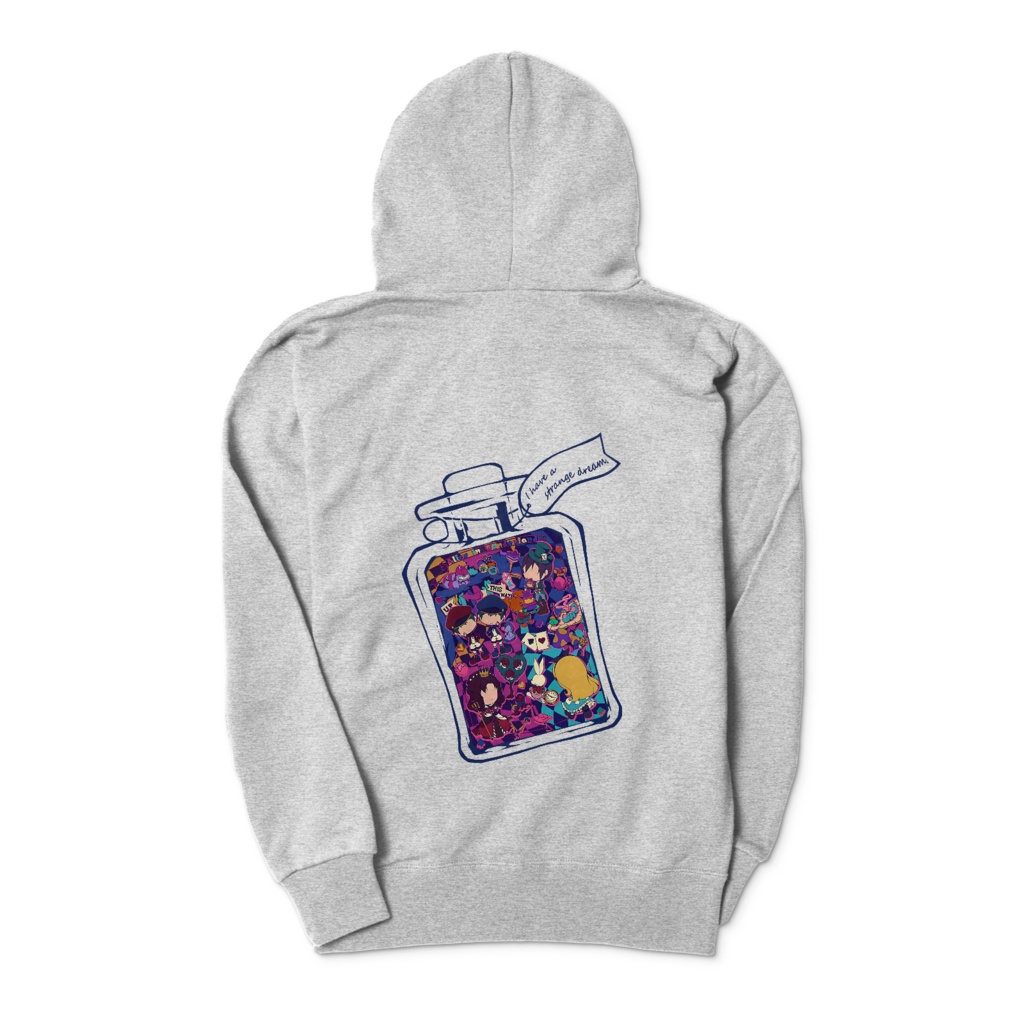 『少女の夢の中』 ジップパーカー