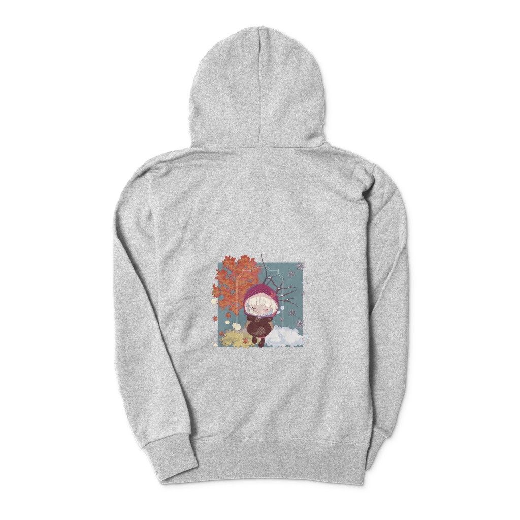 みのむし少女 ジップパーカー