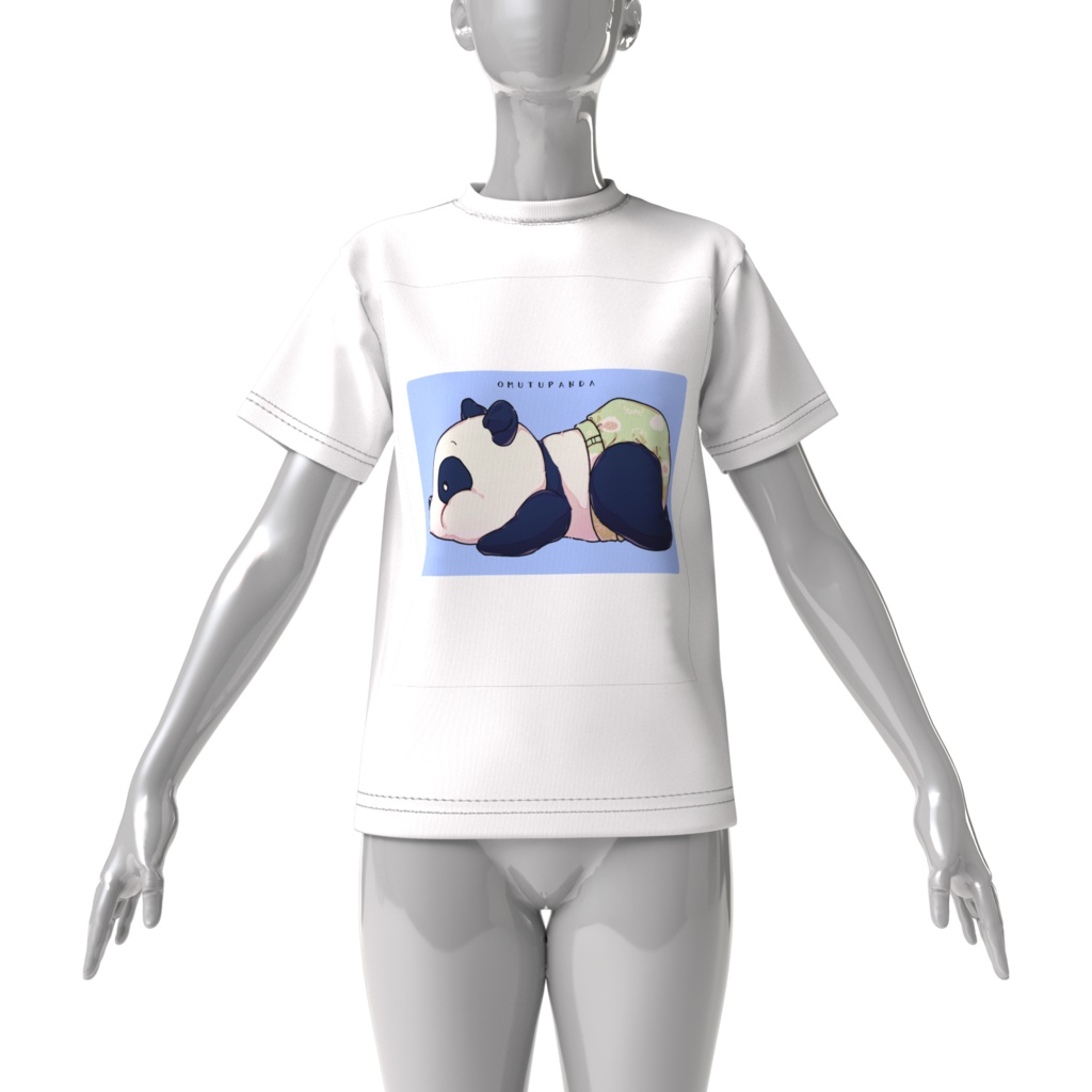 おむつパンダ ビッグシルエットTシャツ