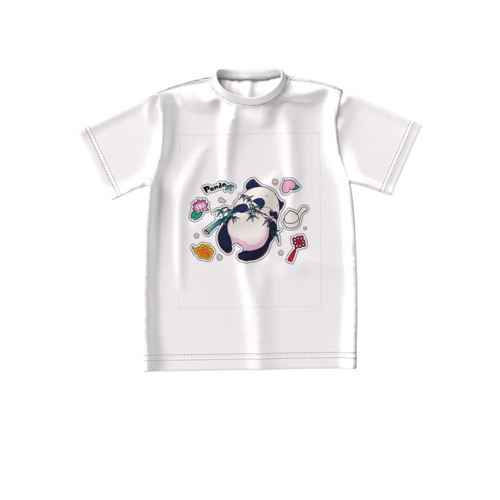 笹パンダ ビッグシルエットTシャツ
