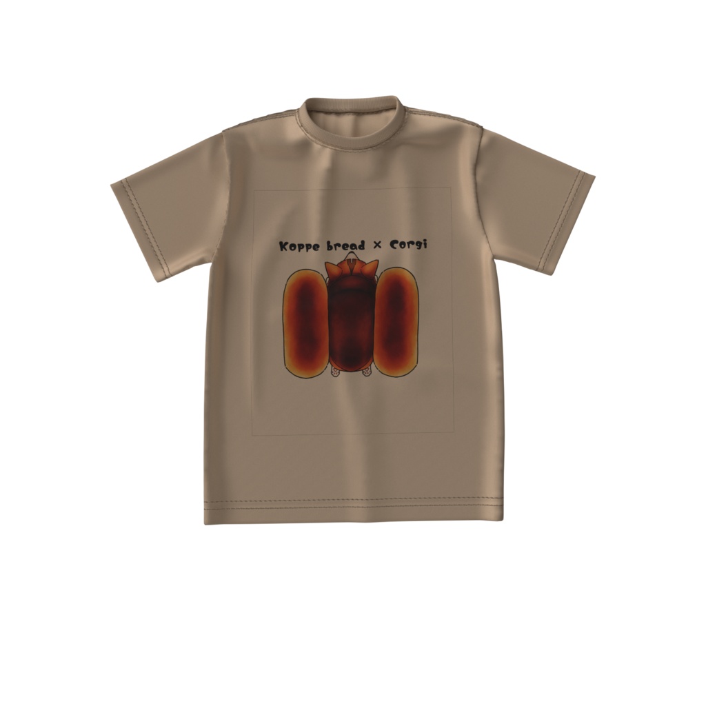 コッペパンコーギー ビッグシルエットTシャツ