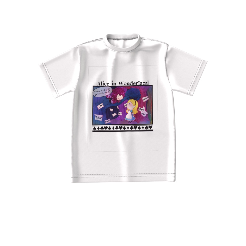 アリスとチェシャ猫 ビッグシルエットTシャツ