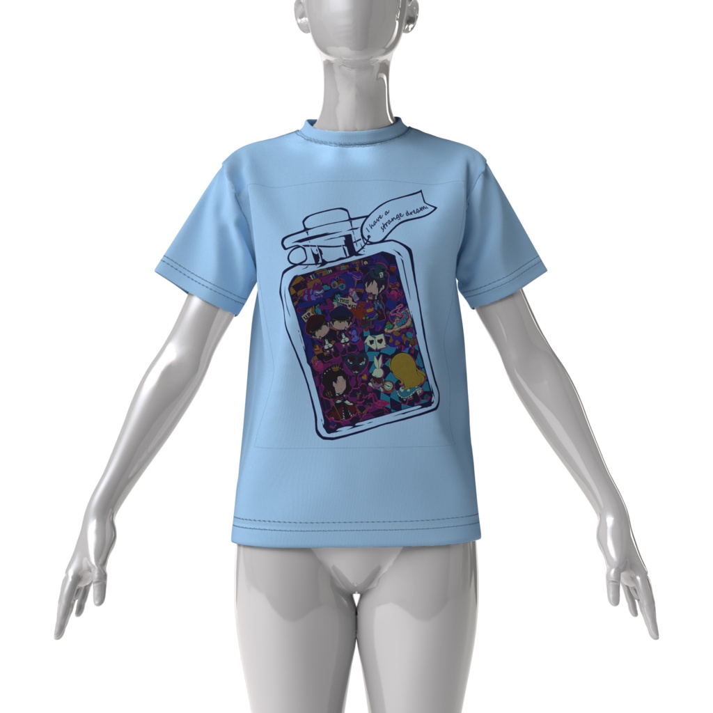 『少女の夢の中』 ビッグシルエットTシャツ