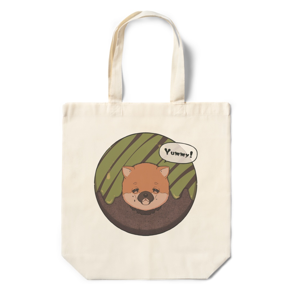 もぐもぐ柴犬ドーナッツ エコバッグ