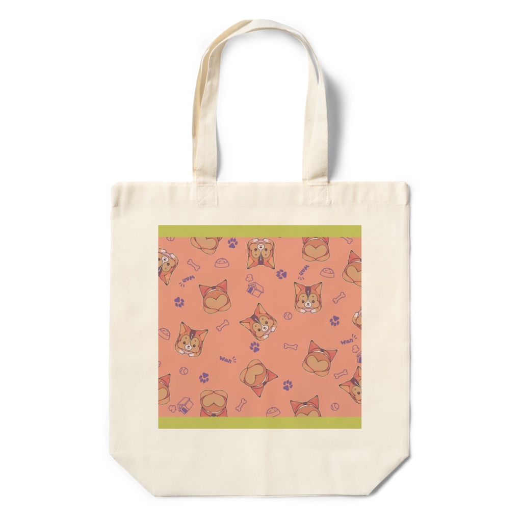 いっぱいコーギー4 エコバッグ