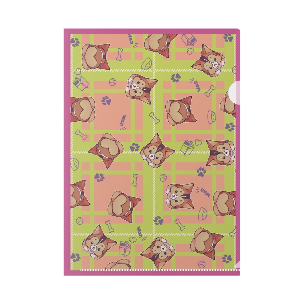 いっぱいコーギー2 A4クリアファイル