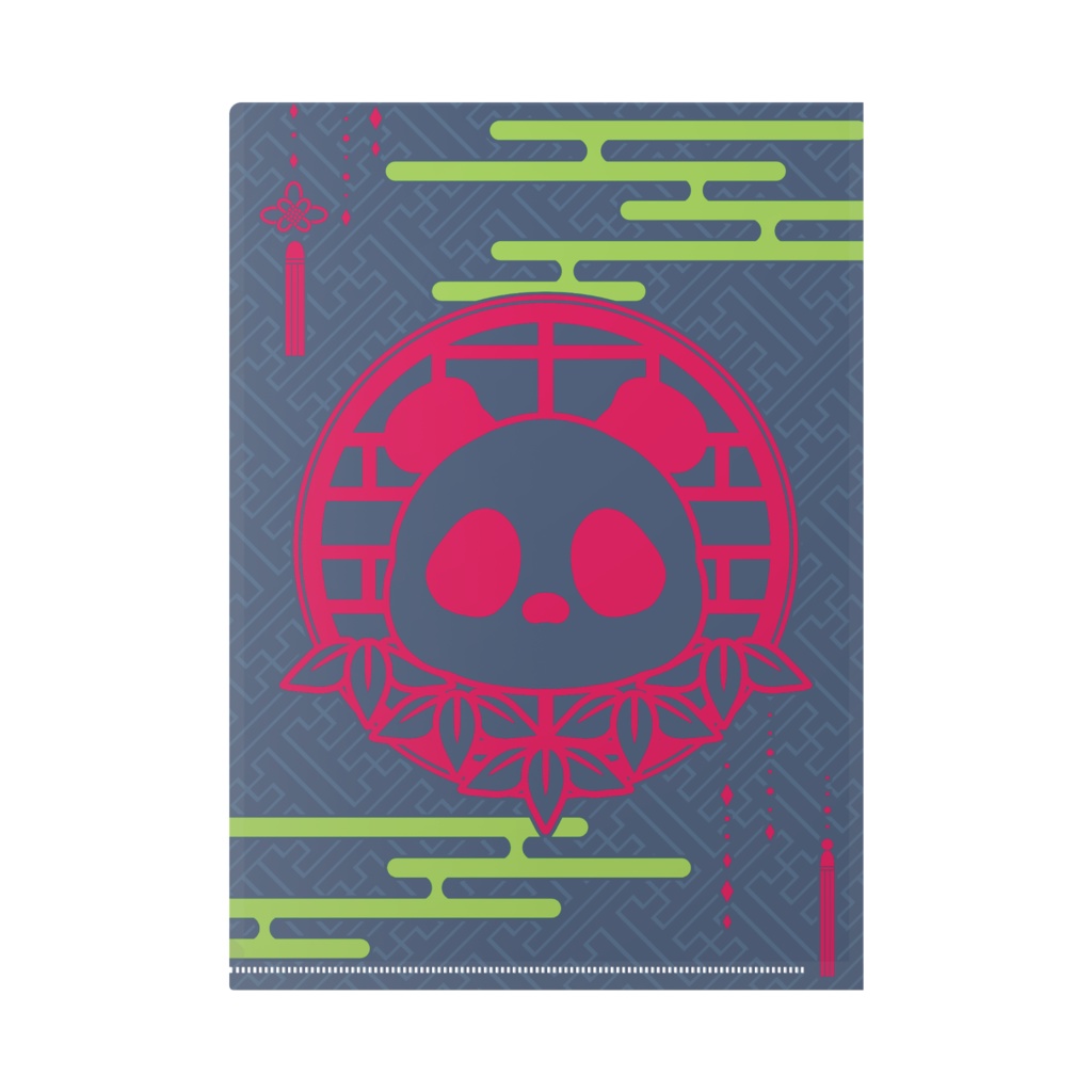 カンフー風パンダ A4クリアファイル