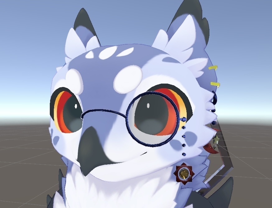 [VRChat アンシア用アクセサリ] 　シンプル装飾セット