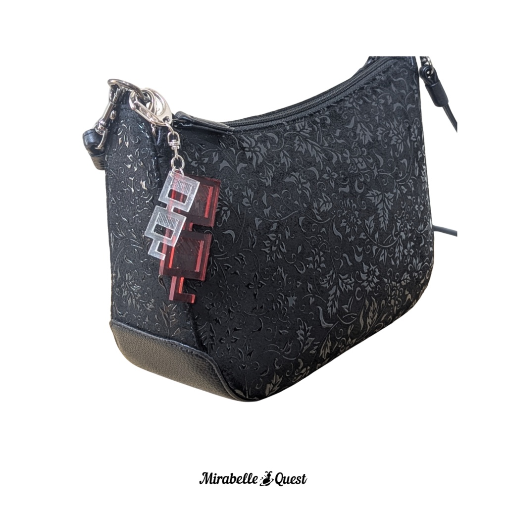 めじるしアクセサリー・クリアキーリング大小2個セット