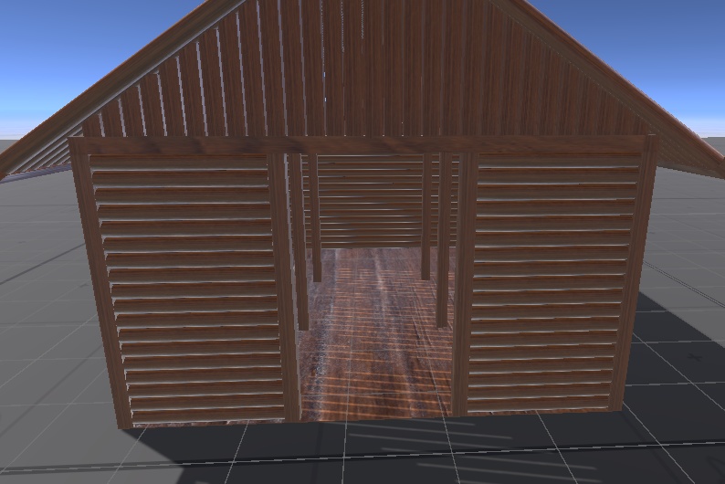 花塚の丸太小屋