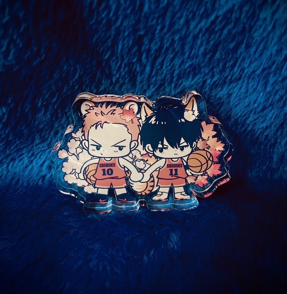 花流ダイカットアクリルブロック