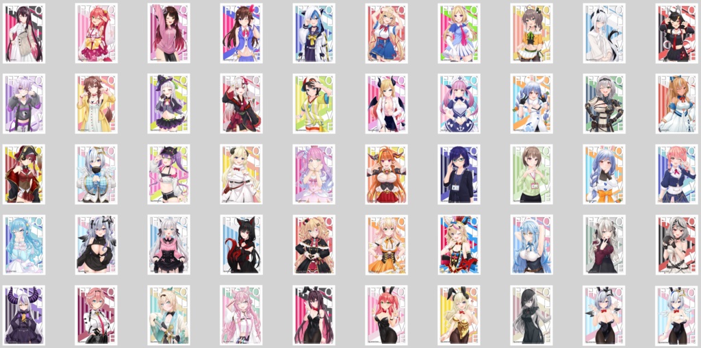 【非公式】　ホロライブ　フォト風カード