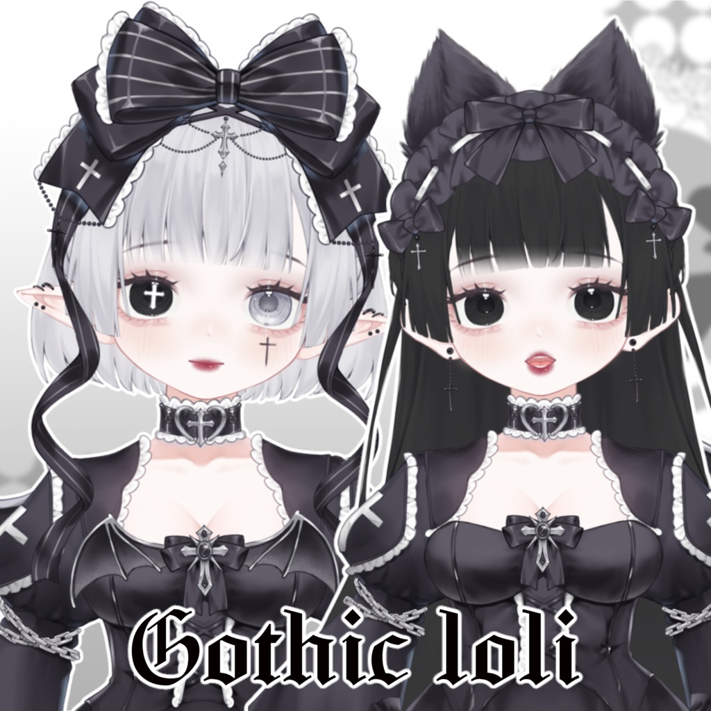 【Vtuber向け】【live2d モデル】【Vts】哥特萝莉Gothic loli