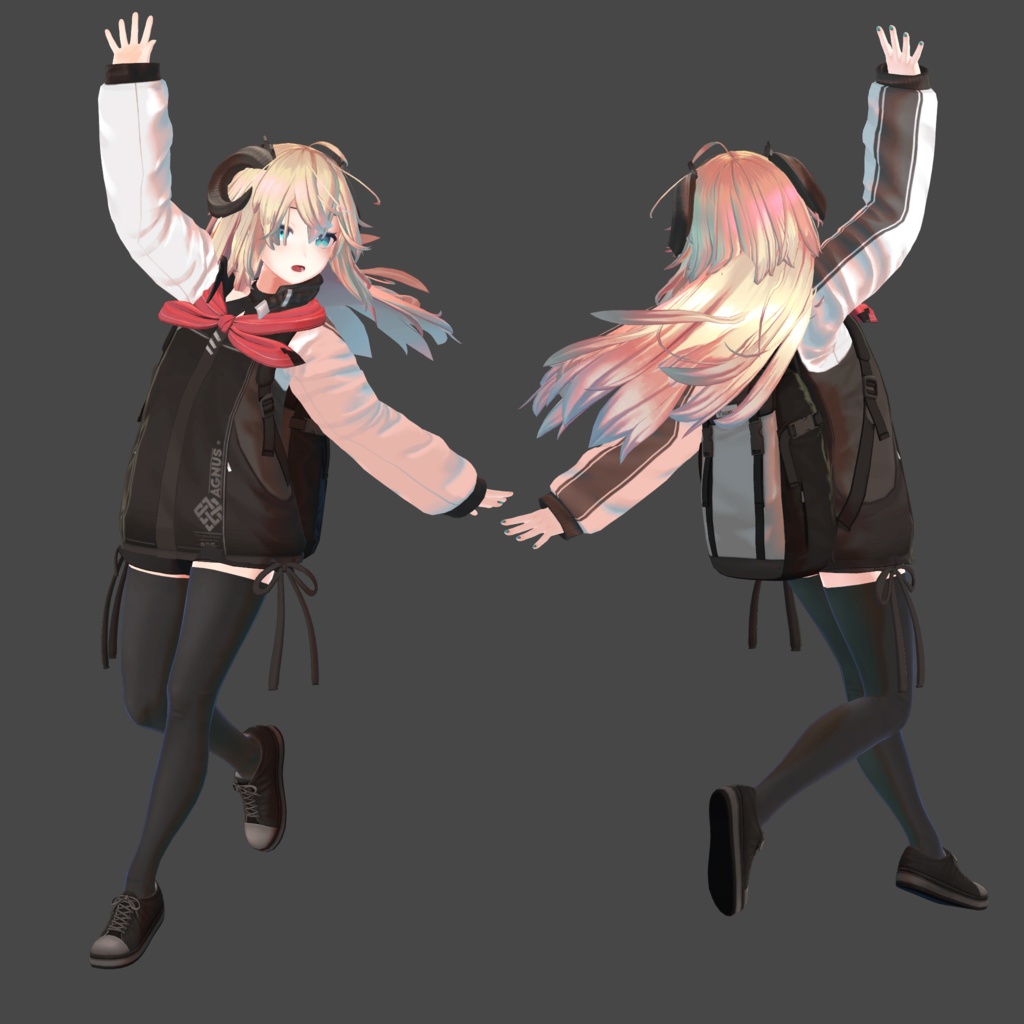 Merino Prefab - lilToon and Physbone【Unity 2022.3.22f1】