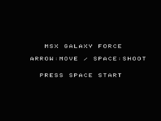 MSX GALAXY FORCE