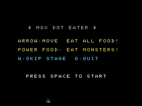 MSX DOT EATER SMART AI
