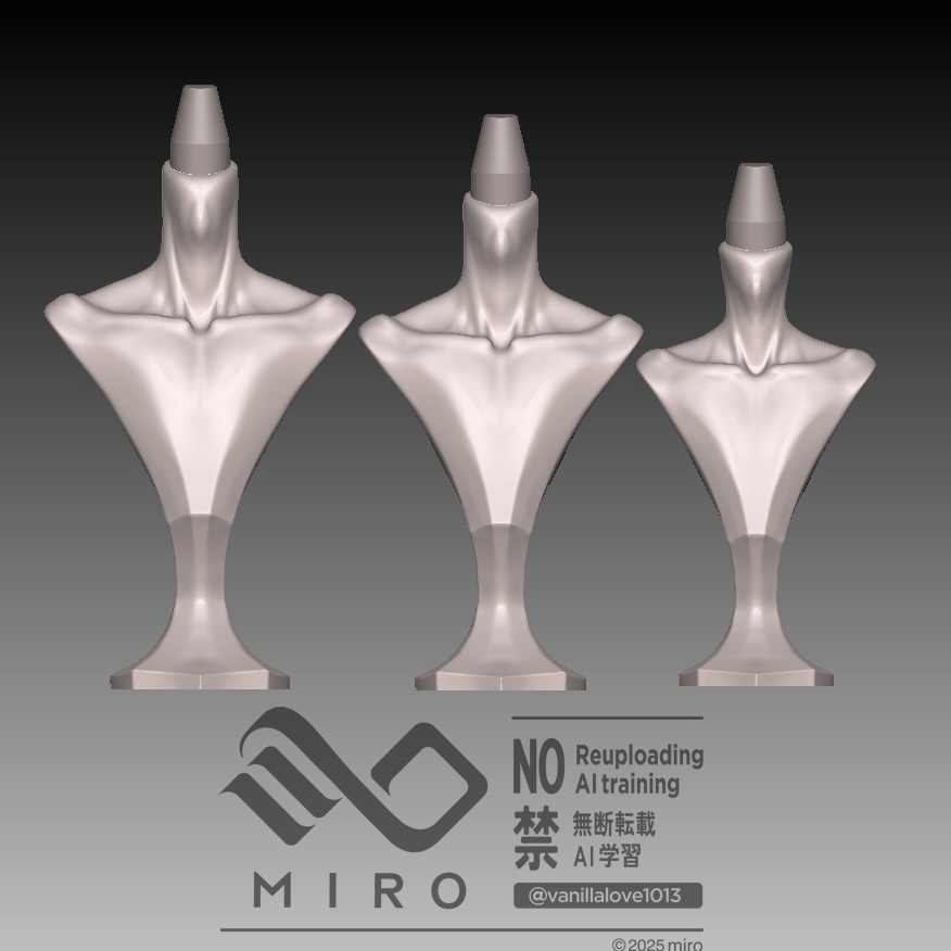 ミロ製ドールヘッド用胸像