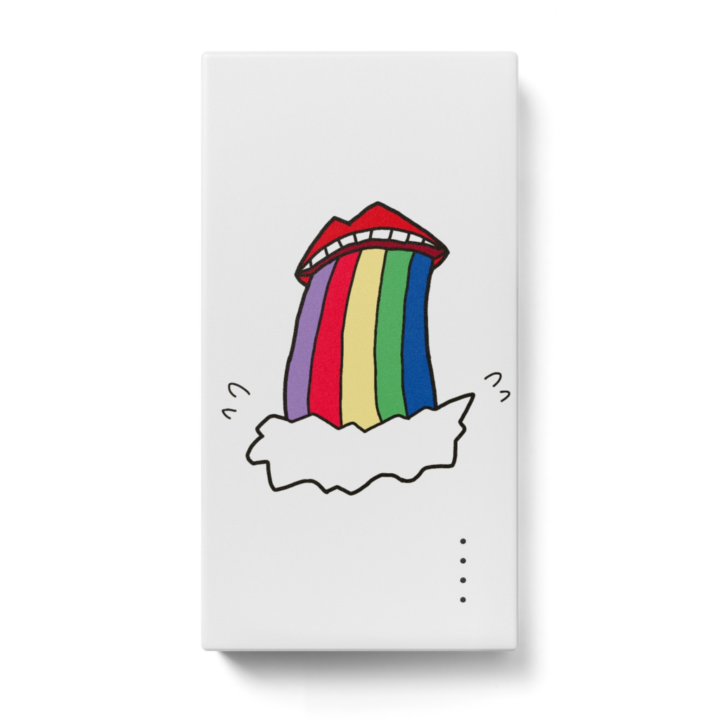 虹色嘔吐モバイルバッテリー