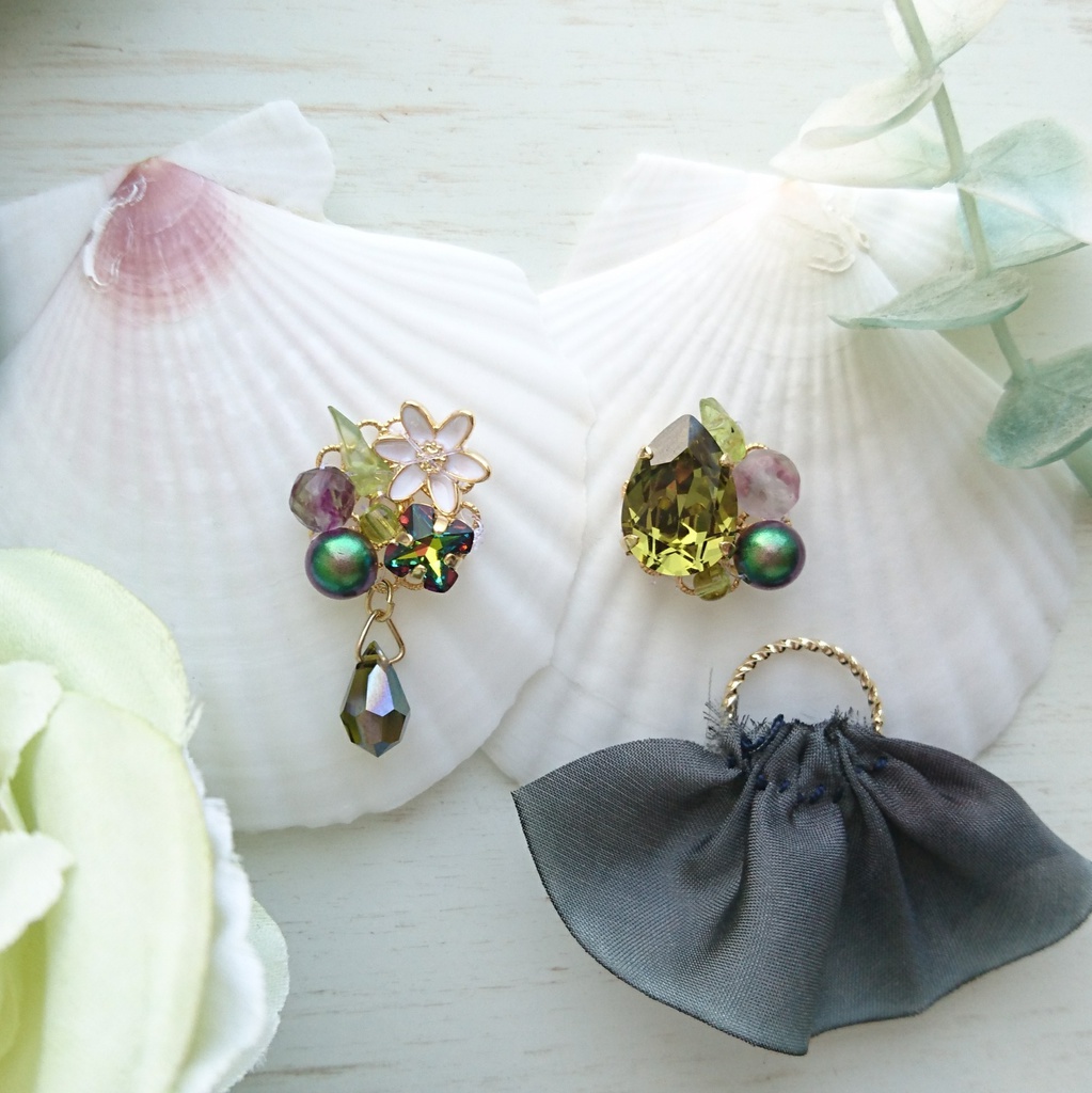 MGSスネークver.■2way!オオアマナのイヤリング