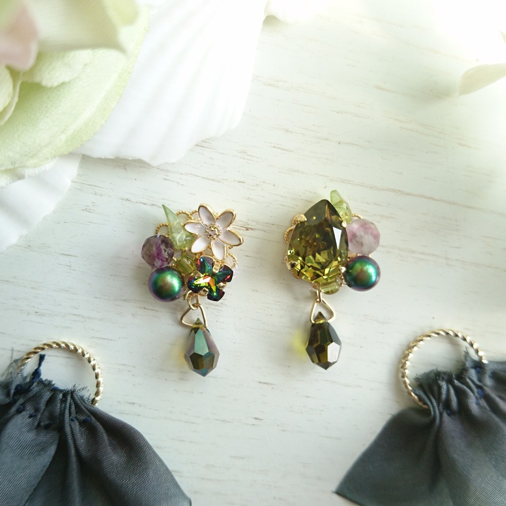 MGSスネークver.■2way!オオアマナのイヤリング