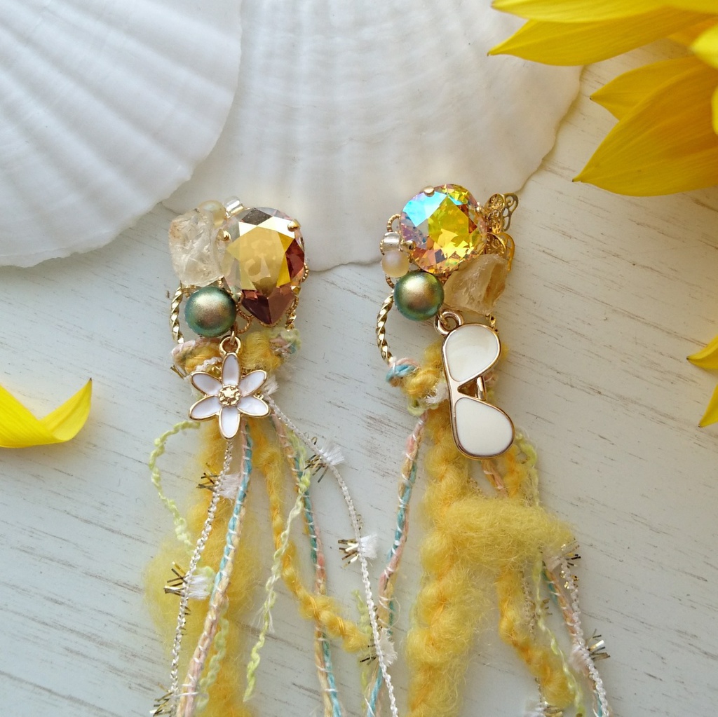 MGSカズver.■2way!オオアマナのイヤリング