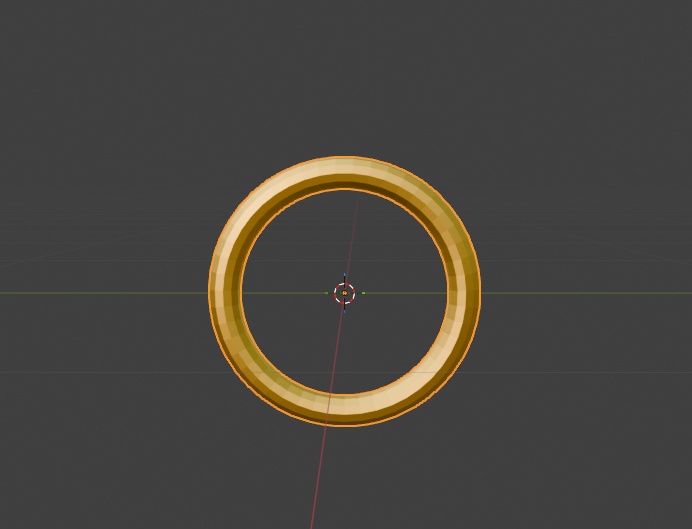 シンプルな金のピアス