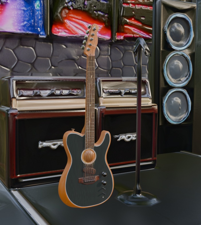 Fender Acoustasonic エレキギター