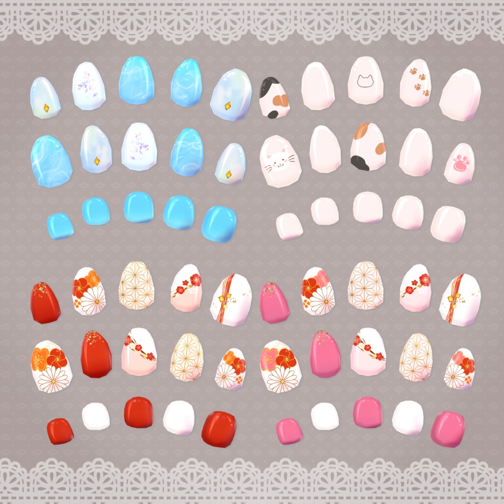 【複数アバター対応】TyaTya DesignNail【MA対応】