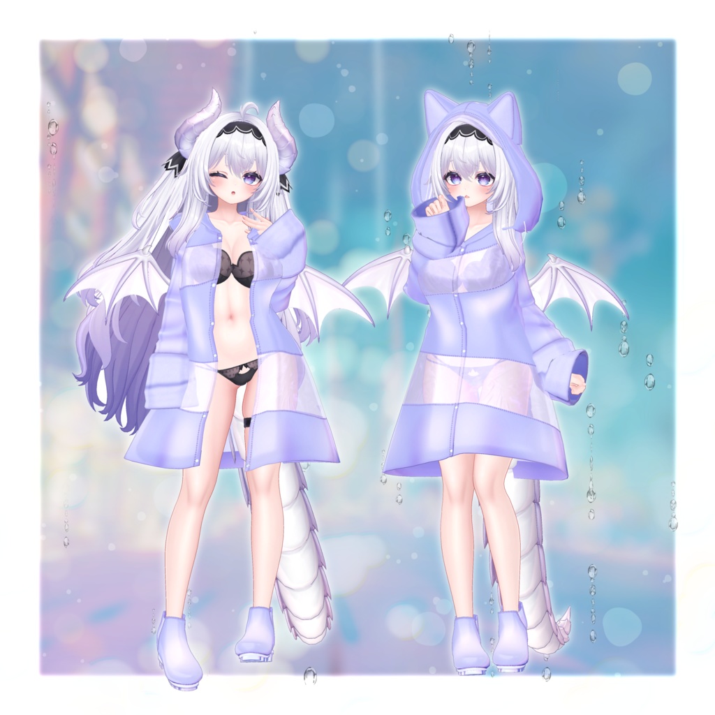 【複数アバター対応】SheerRainCoat【MA対応】