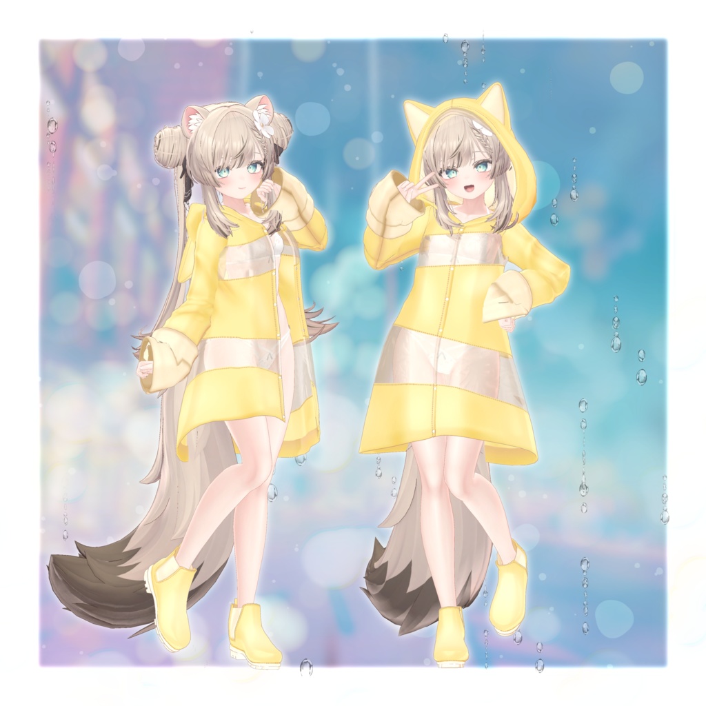 【複数アバター対応】SheerRainCoat【MA対応】
