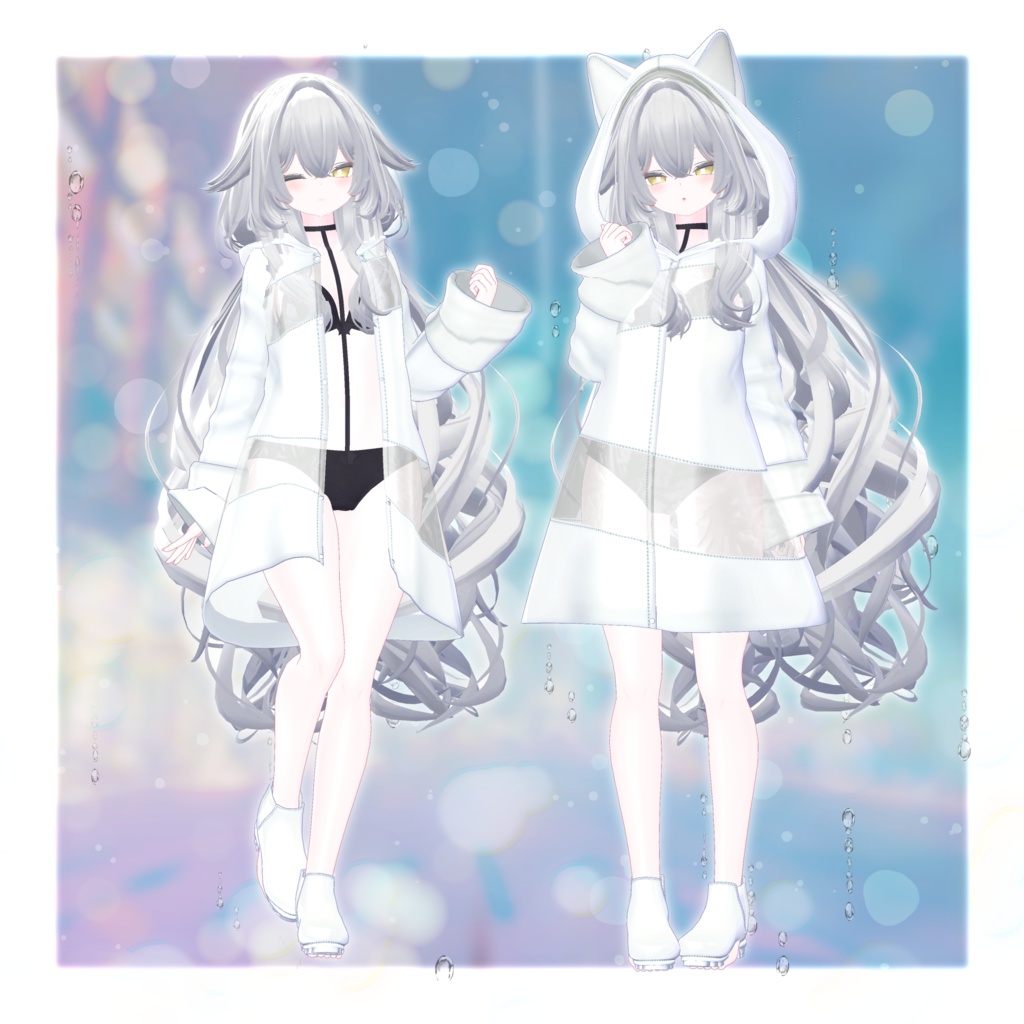 【複数アバター対応】SheerRainCoat【MA対応】