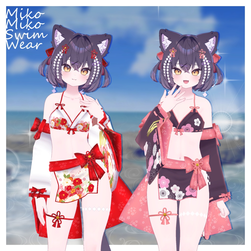 巫女みこスイムウェア-MikoMikoSwimWear-
