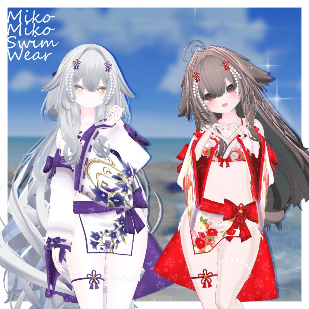 巫女みこスイムウェア-MikoMikoSwimWear-