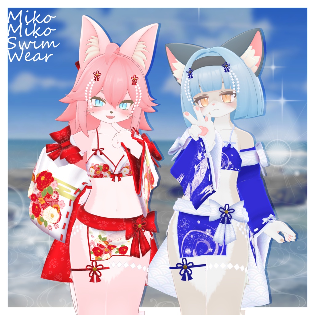 巫女みこスイムウェア-MikoMikoSwimWear-