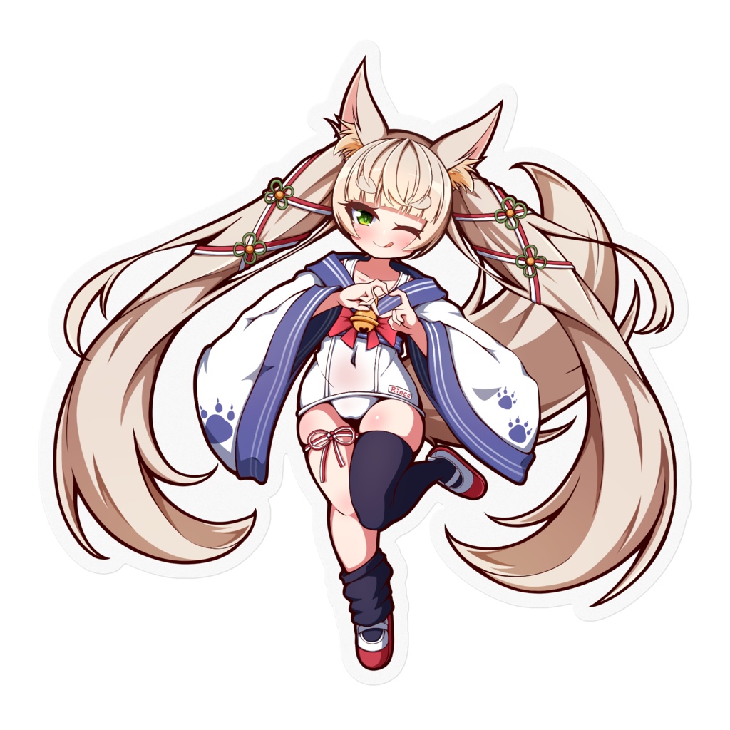 【ステッカー】等身モデルのハートおててRincaちゃん(@Rincamovie)【CH登録5000人超え記念グッズ】