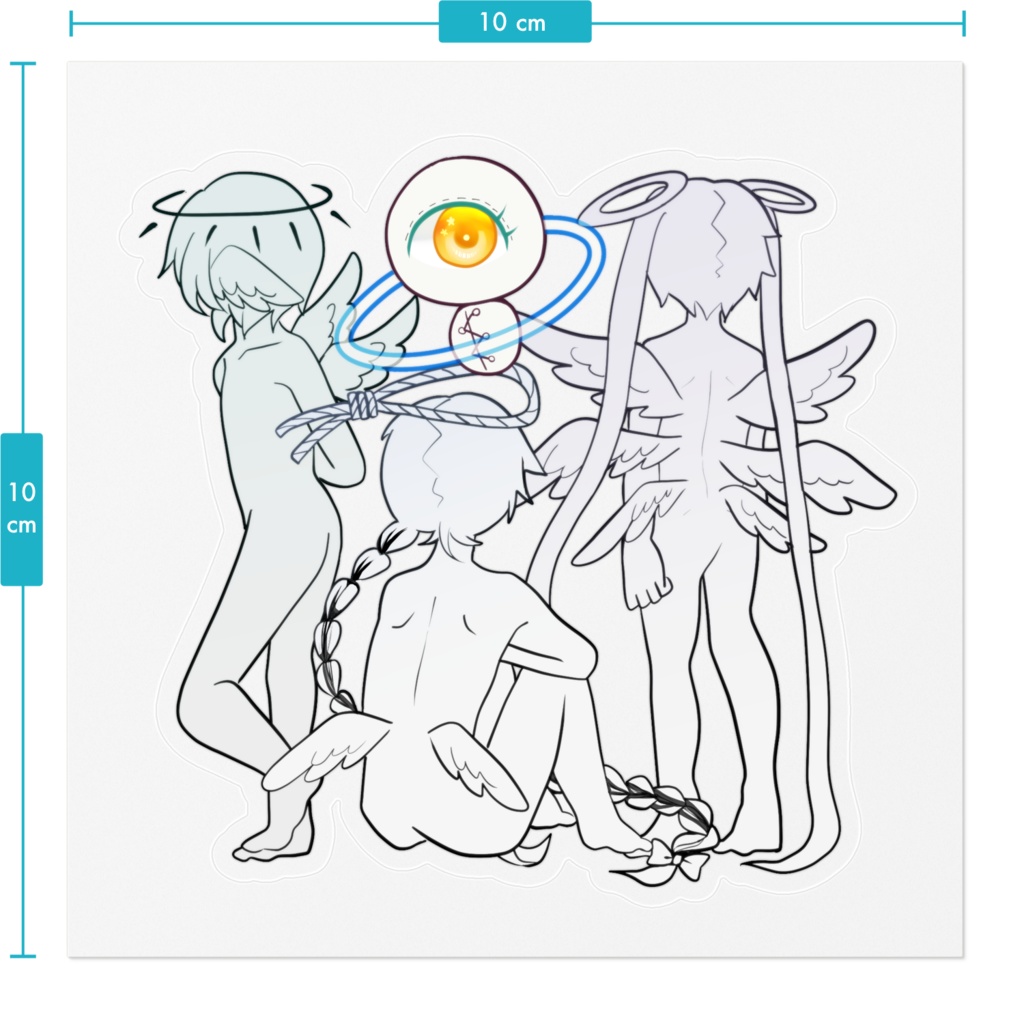 観賞用天使観賞ステッカー