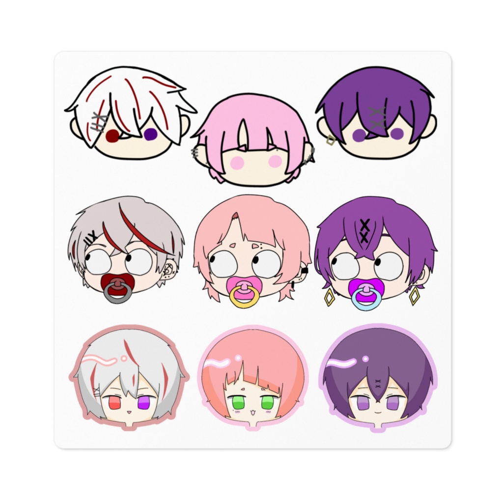 ねもにが描いたねもにシール!!