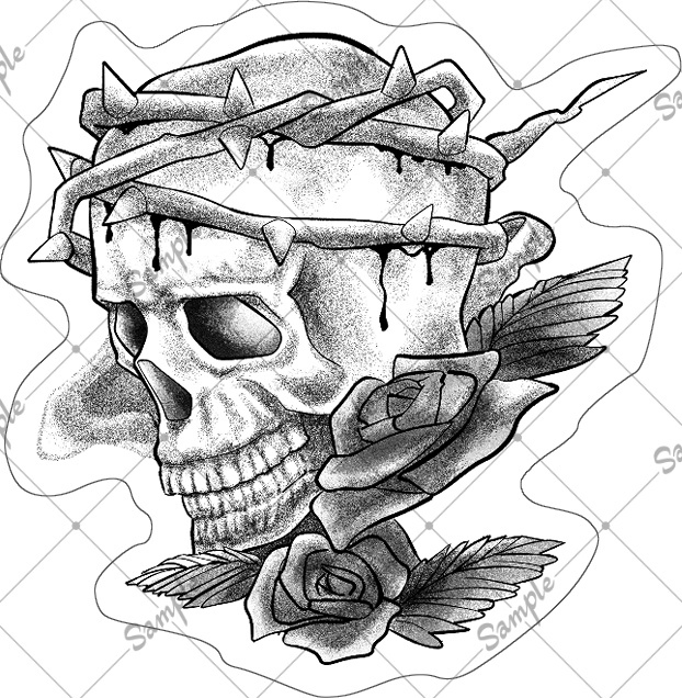 タトゥー風ボディペイントシール