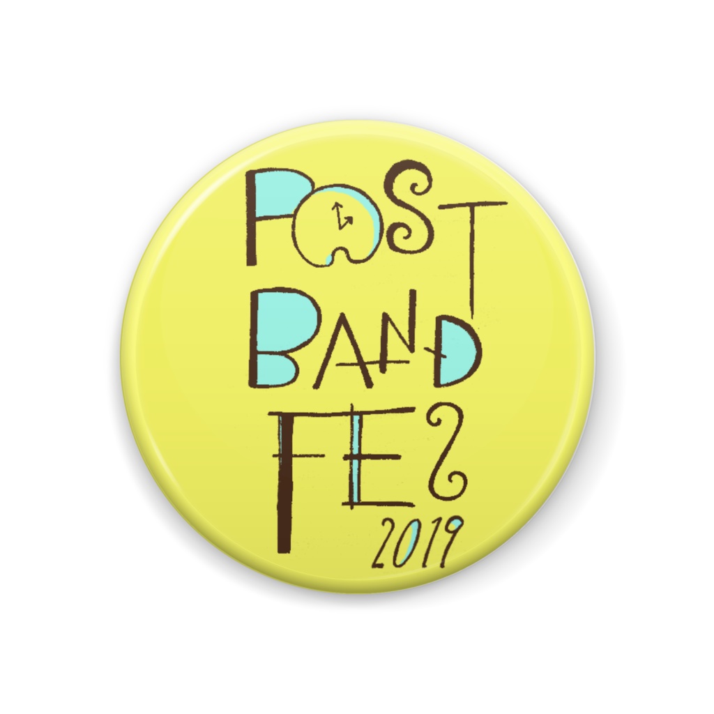 PAST BAND FES 2019 缶バッジ黄