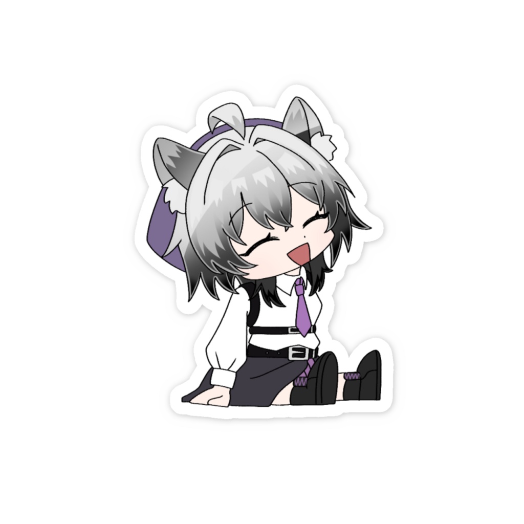 りつステッカー(おすわり)