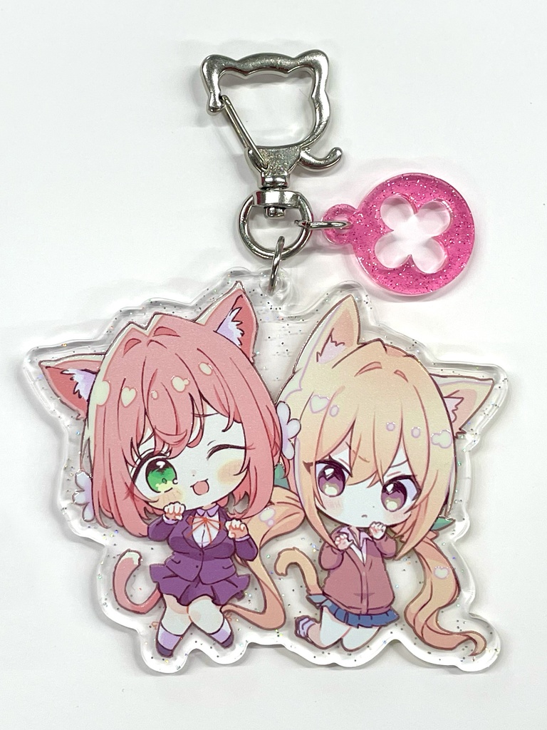 【再販】ねこみみアクリルキーホルダー