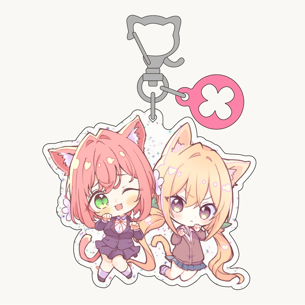 ねこみみアクリルキーホルダー